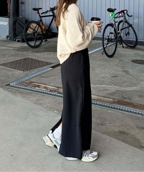 LE MORE（リモア）の「ボートネックラグランニット（ニット/セーター・レディース・アイボリー/ブラック・FREE）」の22枚目の写真