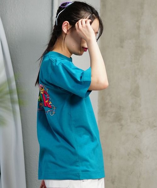 THRASHER（スラッシャー）の「【限定販売】THRASHER/スラッシャー ユニセックス オーバーサイズTシャツ ビックシルエット バックプリント THML-24SPSST01（Tシャツ/カットソー・レディース・ブルー/ブラック/ホワイト・L/M）」の8枚目の写真