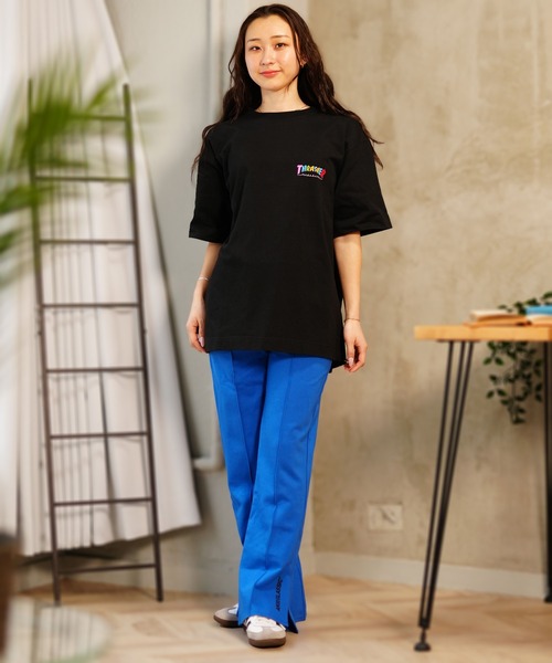 THRASHER（スラッシャー）の「【限定販売】THRASHER/スラッシャー ユニセックス オーバーサイズTシャツ ビックシルエット バックプリント THML-24SPSST01（Tシャツ/カットソー・レディース・ブルー/ブラック/ホワイト・L/M）」の16枚目の写真