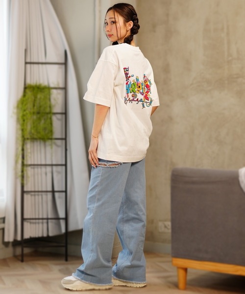 THRASHER（スラッシャー）の「【限定販売】THRASHER/スラッシャー ユニセックス オーバーサイズTシャツ ビックシルエット バックプリント THML-24SPSST01（Tシャツ/カットソー・レディース・ブルー/ブラック/ホワイト・L/M）」の21枚目の写真