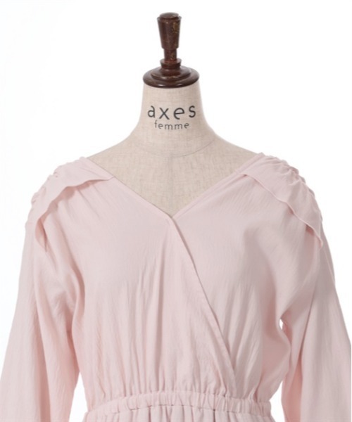 axes femme（アクシーズファム）の「イレヘムフリルチュニック（チュニック・レディース・ブラック/キナリ/ピンク・FREE）」の18枚目の写真