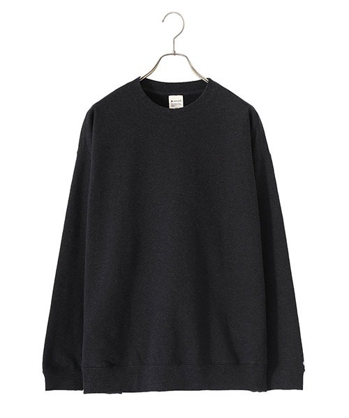 Snow Peak（スノーピーク）の「snow peak / スノーピーク：Recycled Cotton Sweat Crewneck：SW-22SU401[STD]（スウェット・メンズ・グレー/ブラック・M/L/XL）」の2枚目の写真