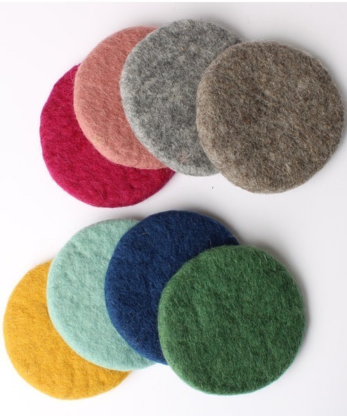 GEORGE'S(ジョージズ)の「ウールコースター(グラス/マグカップ/タンブラー・レディース・ライトピンク/グレー/ブルー/マスタード/ミント/ピンク/グリーン/ブラウン・FREE)」の10枚目の写真
