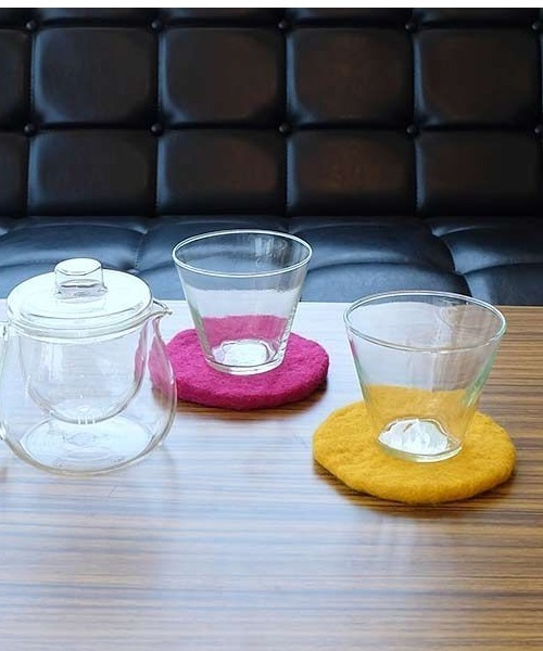 GEORGE'S(ジョージズ)の「ウールコースター(グラス/マグカップ/タンブラー・レディース・ライトピンク/グレー/ブルー/マスタード/ミント/ピンク/グリーン/ブラウン・FREE)」の11枚目の写真