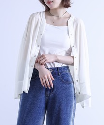 n'OrLABEL | 『シアーカットソーカーディガン』(カーディガン/ボレロ)