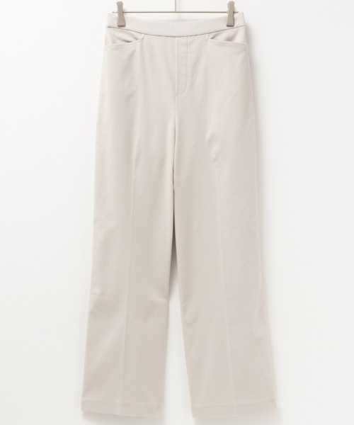 HusHusH（ハッシュアッシュ）の「HusHush ハッシュアッシュ らく美パンストレートパンツ（その他パンツ・レディース・ブラック/イエロー系その他/グレイッシュベージュ・S/M/L）」の16枚目の写真