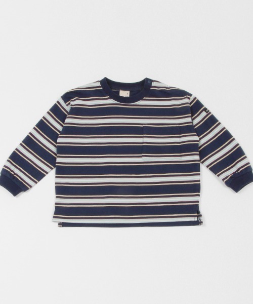 セール】マルチボーダーロンT（Tシャツ/カットソー）｜petit main  