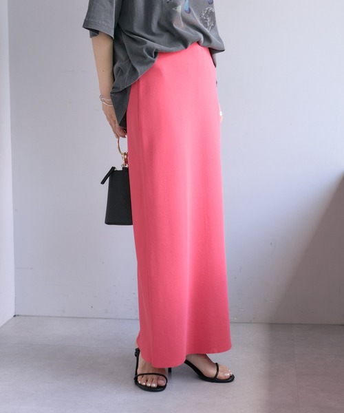 PUAL CE CIN(ピュアルセシン)の「【Du noir】ナロースカート(スカート・レディース・ライトグレー/ブルー/ブラック/ピンク/グリーン/ブラウン/オレンジ・FREE)」の8枚目の写真