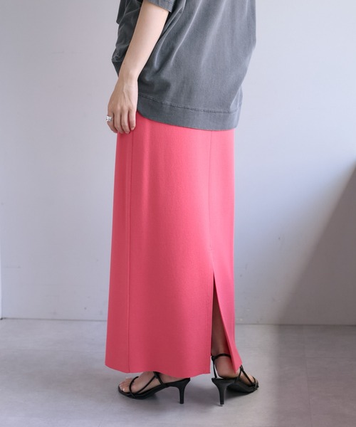 PUAL CE CIN(ピュアルセシン)の「【Du noir】ナロースカート(スカート・レディース・ライトグレー/ブルー/ブラック/ピンク/グリーン/ブラウン/オレンジ・FREE)」の9枚目の写真