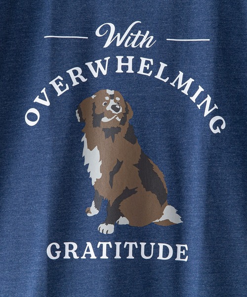 UNIIT（ユニット）の「汗染みの目立たないTシャツ ZEROSTAIN　ゼロステイン 犬猫 アニマルプリントTシャツ 防汚 UVカット 撥水（Tシャツ/カットソー・メンズ・オフホワイト/ブルー/ミント/ホワイト・SMALL/LARGE/MEDIUM/X-LARGE）」の17枚目の写真