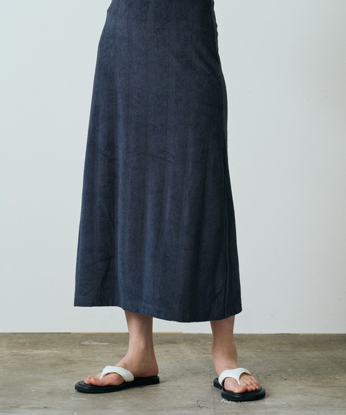 MILLER(ミラー)の「▲R.P.miller/ミラー Prib AS tankOP カップ付き パイル パネルリブ バックスリット アメスリワンピ(ワンピース・レディース・ネイビー/キャメル・FREE)」の18枚目の写真