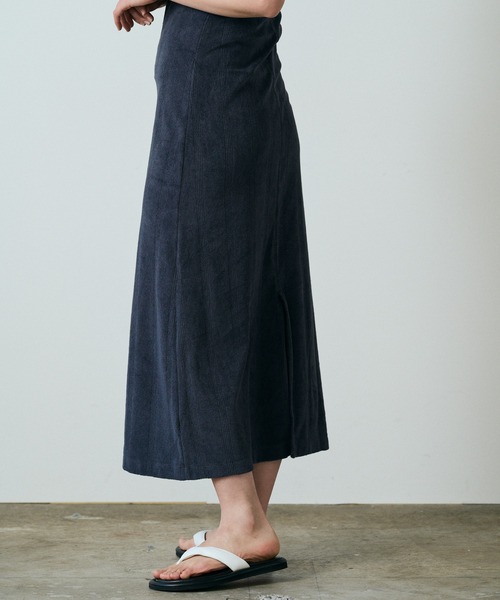 MILLER(ミラー)の「▲R.P.miller/ミラー Prib AS tankOP カップ付き パイル パネルリブ バックスリット アメスリワンピ(ワンピース・レディース・ネイビー/キャメル・FREE)」の19枚目の写真