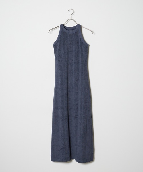MILLER(ミラー)の「▲R.P.miller/ミラー Prib AS tankOP カップ付き パイル パネルリブ バックスリット アメスリワンピ(ワンピース・レディース・ネイビー/キャメル・FREE)」の15枚目の写真