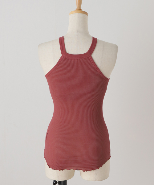 HAKUJI（ハクジ）の「【HAKUJI/ハクジ】Twist cotton bra TT：タンクトップ（その他アンダーウェア/インナー・レディース・ブラック/アイボリー/オレンジ・FREE）」の5枚目の写真