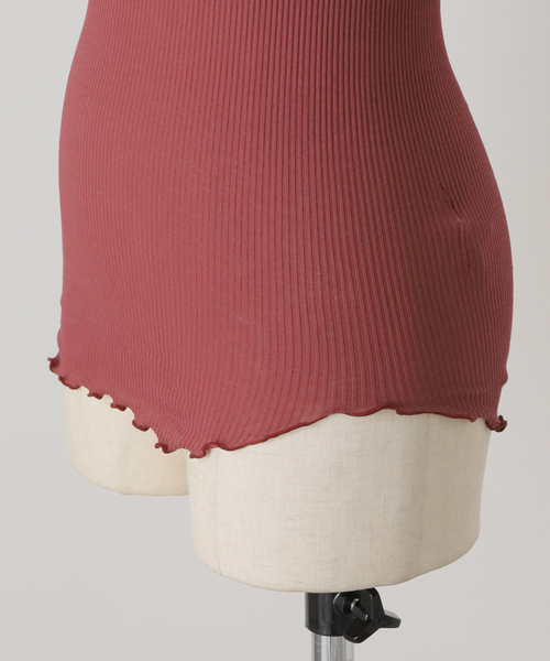 HAKUJI（ハクジ）の「【HAKUJI/ハクジ】Twist cotton bra TT：タンクトップ（その他アンダーウェア/インナー・レディース・ブラック/アイボリー/オレンジ・FREE）」の9枚目の写真