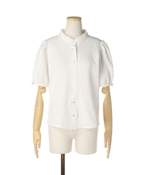 F i.n.t（フィント）の「袖口プチリボンジャガードブラウス/fint（シャツ/ブラウス・レディース・クリーム/オフホワイト・FREE）」の17枚目の写真