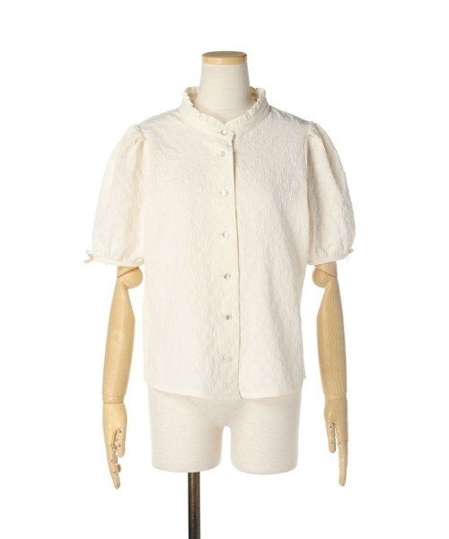 F i.n.t（フィント）の「袖口プチリボンジャガードブラウス/fint（シャツ/ブラウス・レディース・クリーム/オフホワイト・FREE）」の18枚目の写真