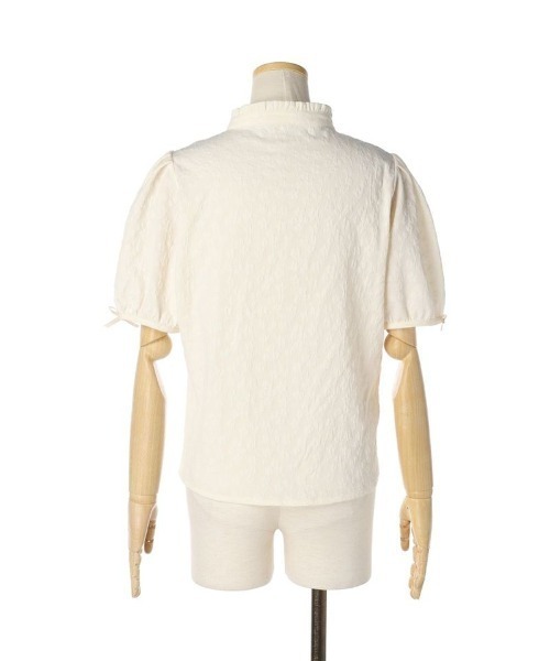 F i.n.t（フィント）の「袖口プチリボンジャガードブラウス/fint（シャツ/ブラウス・レディース・クリーム/オフホワイト・FREE）」の19枚目の写真