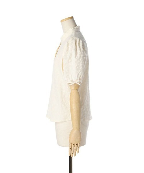 F i.n.t（フィント）の「袖口プチリボンジャガードブラウス/fint（シャツ/ブラウス・レディース・クリーム/オフホワイト・FREE）」の20枚目の写真