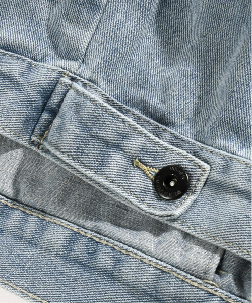 neos（ネオス）の「【neos】ルーズシルエット ビンテージウォッシュ バックフォト プリント デニム ジャケット（デニムジャケット・メンズ・ネイビー/ブラック/サックスブルー・MEDIUM/LARGE/X-LARGE）」の14枚目の写真