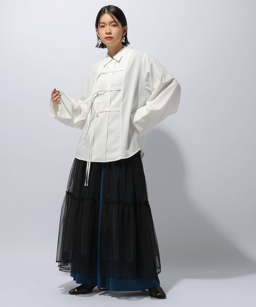 HARE（ハレ）の「チャイナライクビッグシャツ(HARE)（シャツ/ブラウス