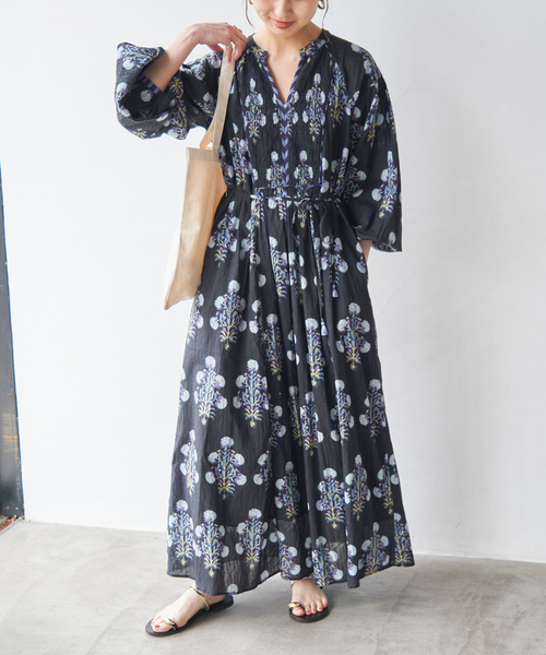 セール】ne Quittez pas / ヌキテパ COTTON JQD MARIGOLD PRINT