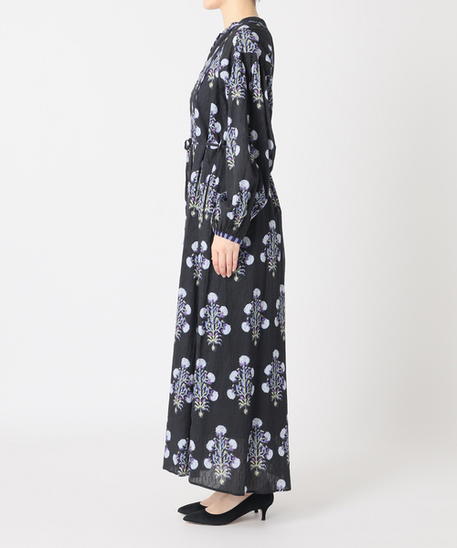 7/25まで値下げ ne Quittez pas ヌキテパ ワンピース セール】ne Quittez pas / ヌキテパ COTTON JQD MARIGOLD PRINT