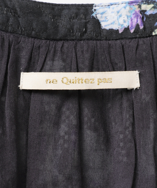 NE QUITTEZ PAS!(ヌキテパ)の「ne Quittez pas / ヌキテパ COTTON JQD MARIGOLD PRINT 010441GH1(ワンピース・レディース・アイボリー/ネイビー・MEDIUM)」の10枚目の写真