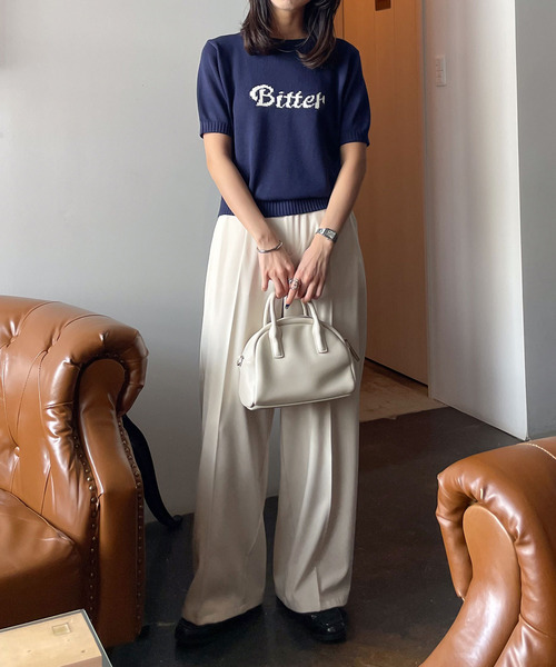 Chillfar（チルファー）の「ジャガードロゴサマーニット（ニット/セーター・レディース・アイボリー/ネイビー系/グレー系・FREE）」の12枚目の写真