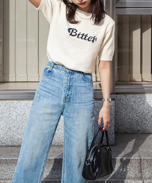 Chillfar（チルファー）の「ジャガードロゴサマーニット（ニット/セーター・レディース・アイボリー/ネイビー系/グレー系・FREE）」の9枚目の写真