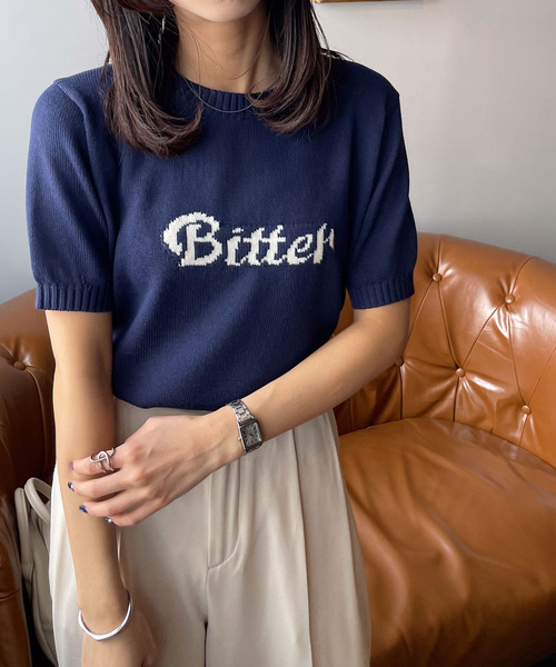 彼のサマーセーター Chillfar（チルファー）の「ジャガードロゴサマーニット（ニット