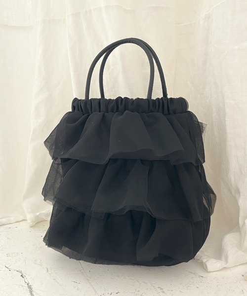 ROPE' PICNIC（ロペピクニック）の「シアーフリルミニショルダーバッグ（ショルダーバッグ・レディース・ブラック/キナリ/グリーン系その他・FREE）」の3枚目の写真