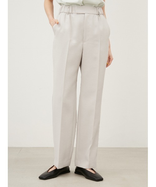 Mila Owen（ミラオーウェン）の「ウエストゴムセンタープレスセミワイドパンツ（その他パンツ・レディース・イエロー/アイボリー/ブラック・1/0）」の13枚目の写真