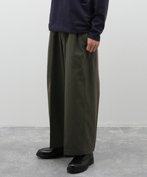 EDIFICE | 【LA BOUCLE / ラブークル】Gass Twill ワイド イージーパンツ(スラックス)