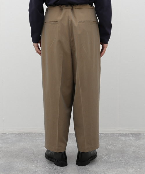 EDIFICE（エディフィス）の「【LA BOUCLE / ラブークル】Gass Twill ワイド イージーパンツ（スラックス・メンズ・カーキ/キャメル・FREE）」の16枚目の写真