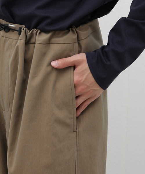 EDIFICE（エディフィス）の「【LA BOUCLE / ラブークル】Gass Twill ワイド イージーパンツ（スラックス・メンズ・カーキ/キャメル・FREE）」の12枚目の写真