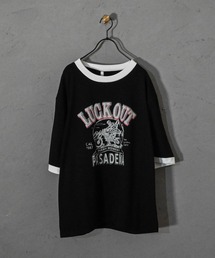 Ritzy（リッツィー）の「16/TC 天竺リンガープリントTシャツ(LUCK OUT、TIME FLIES) レディース メンズ（Tシャツ/カットソー）」