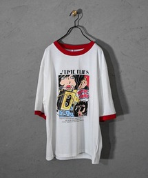 Ritzy（リッツィー）の「16/TC 天竺リンガープリントTシャツ(LUCK OUT、TIME FLIES) レディース メンズ（Tシャツ/カットソー）」