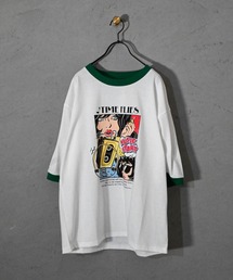 Ritzy（リッツィー）の「16/TC 天竺リンガープリントTシャツ(LUCK OUT、TIME FLIES) レディース メンズ（Tシャツ/カットソー）」