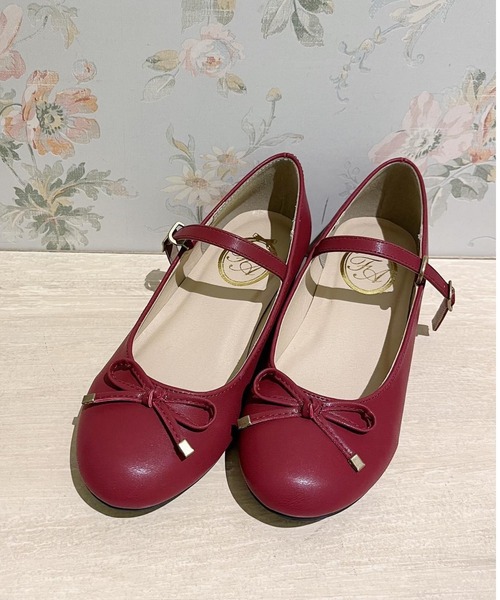 F i.n.t（フィント）の「【REVIVAL】【新色追加】ストラップ付リボンバレエシューズ/fint　フィント（バレエシューズ・レディース・クリーム/シルバー/ピンクゴールド/レッド/ブラウン/ブラック・L/M/S/SS/LL）」の21枚目の写真