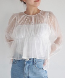2wayシャーリングシアートップス