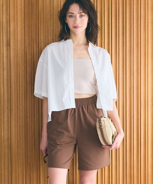 coca（coca）（コカ）の「メンズ カットソーハーフパンツ（その他パンツ・メンズ・グレー/アイボリー/ブラック/ブラウン・S/M/L）」の4枚目の写真