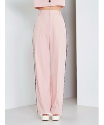 サイドラインストレートパンツ