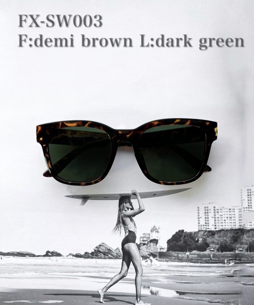 FLEX（フレックス）の「square wide 1 sunglasses / スクエア ワイド