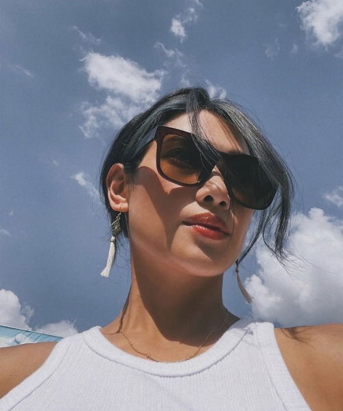 FLEX(フレックス)の「square wide 1 sunglasses / スクエア ワイド サングラス(サングラス・レディース・ブラック/グレー/ブラウン/オレンジ/ダークグリーン・FREE)」の20枚目の写真