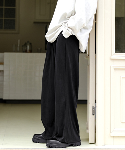 neos(ネオス)の「【neos】ルーズシルエット プリーツ ストライプ イージー ワイド パンツ(その他パンツ・メンズ・スモークグレー/ベージュ/ブラック・MEDIUM/LARGE)」の22枚目の写真
