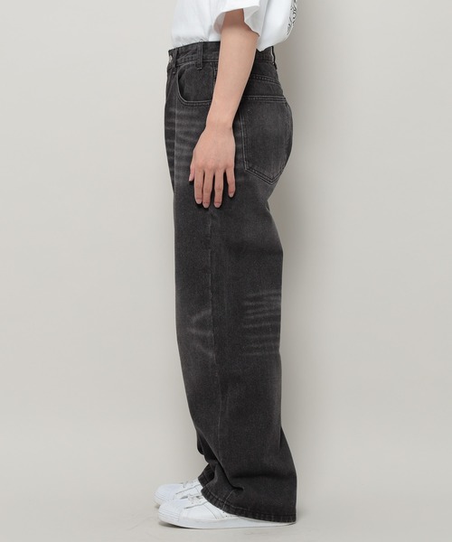 INFLATION(インフレーション)の「INFLATION/WASH WIDEデニム(デニムパンツ・メンズ・ブラック・LARGE/MEDIUM)」の15枚目の写真