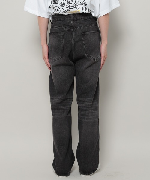 INFLATION(インフレーション)の「INFLATION/WASH WIDEデニム(デニムパンツ・メンズ・ブラック・LARGE/MEDIUM)」の16枚目の写真