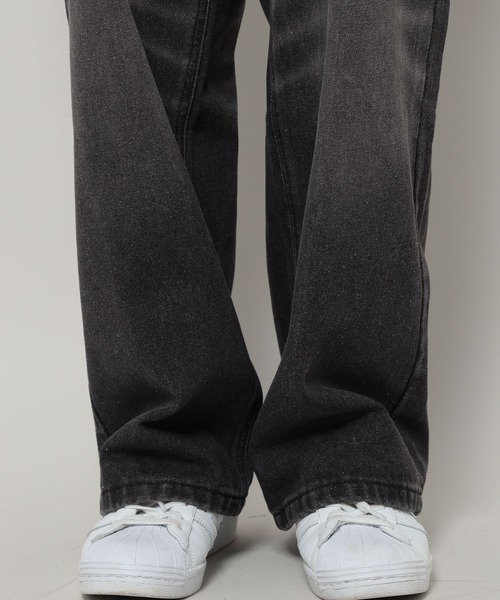 INFLATION(インフレーション)の「INFLATION/WASH WIDEデニム(デニムパンツ・メンズ・ブラック・LARGE/MEDIUM)」の21枚目の写真