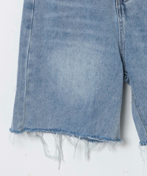 WEGO（ウィゴー）の「WEGO/ベルト付きハーフデニムパンツ（デニムパンツ・レディース・ブルー系1・MEDIUM/LARGE）」の10枚目の写真